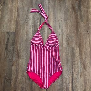 Anne Cole Striped One Piece Swimsuit NWT